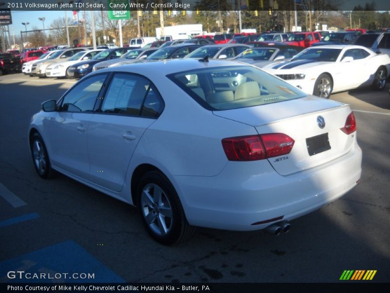 Candy White / Cornsilk Beige 2011 Volkswagen Jetta TDI Sedan