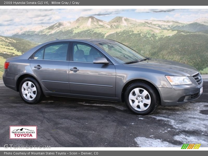 Willow Gray / Gray 2009 Hyundai Sonata GLS V6