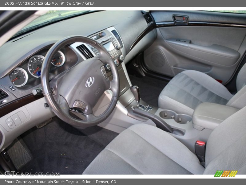 Willow Gray / Gray 2009 Hyundai Sonata GLS V6