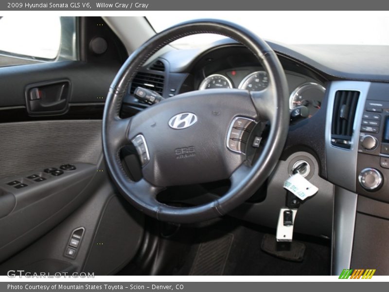Willow Gray / Gray 2009 Hyundai Sonata GLS V6