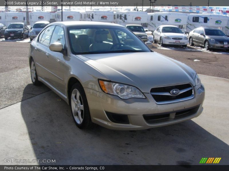 Harvest Gold Metallic / Warm Ivory 2008 Subaru Legacy 2.5i Sedan