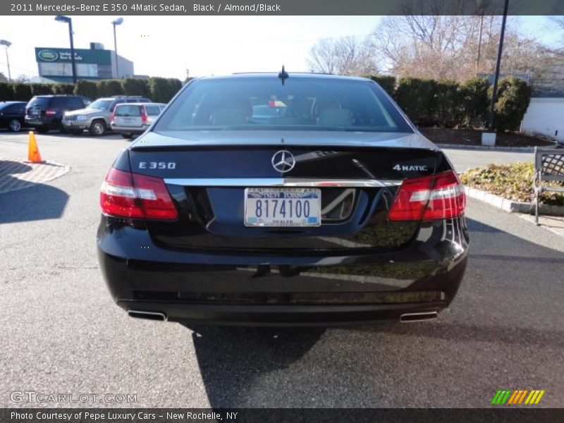 Black / Almond/Black 2011 Mercedes-Benz E 350 4Matic Sedan