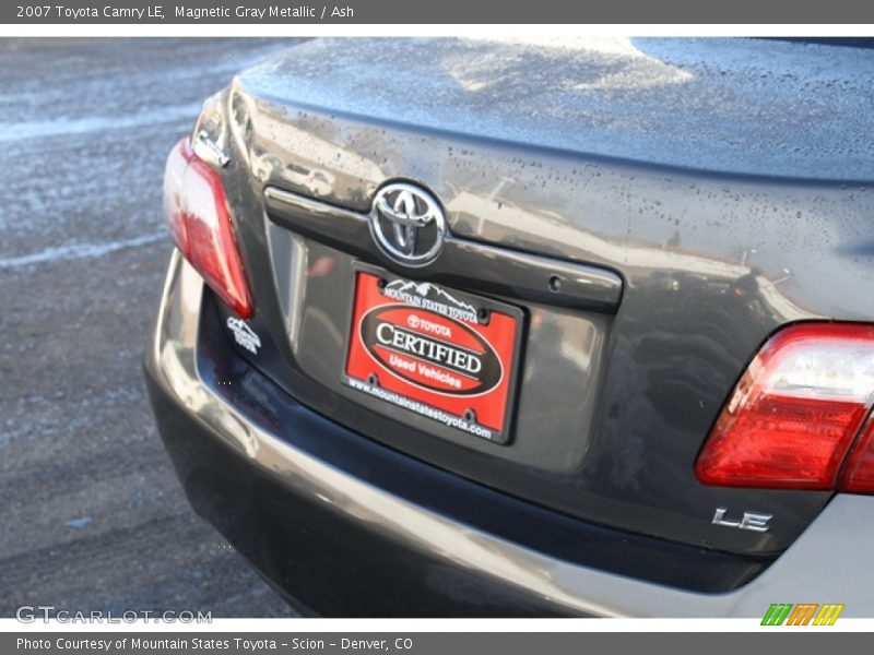 Magnetic Gray Metallic / Ash 2007 Toyota Camry LE