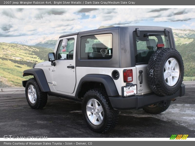 Bright Silver Metallic / Dark Slate Gray/Medium Slate Gray 2007 Jeep Wrangler Rubicon 4x4