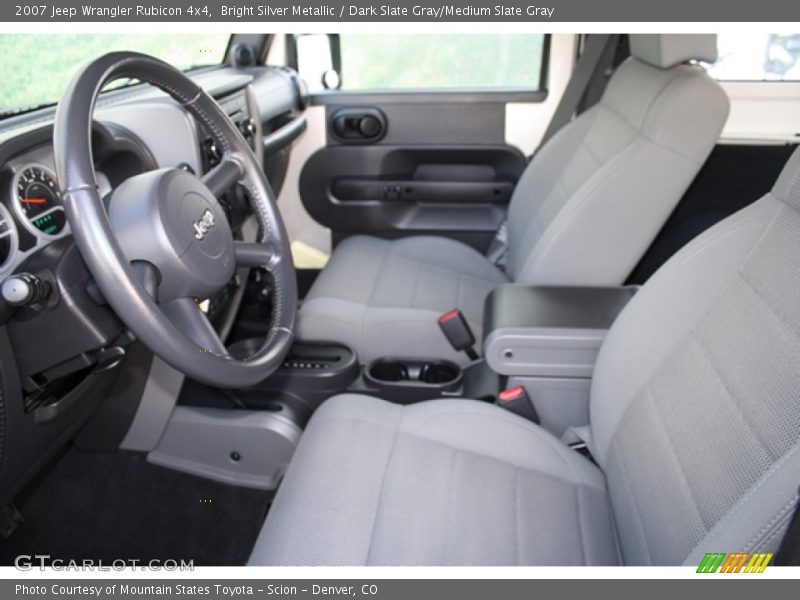 Bright Silver Metallic / Dark Slate Gray/Medium Slate Gray 2007 Jeep Wrangler Rubicon 4x4