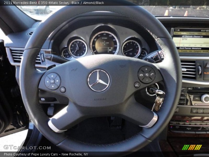 Black / Almond/Black 2011 Mercedes-Benz E 350 4Matic Sedan