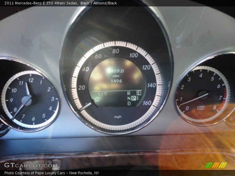 Black / Almond/Black 2011 Mercedes-Benz E 350 4Matic Sedan