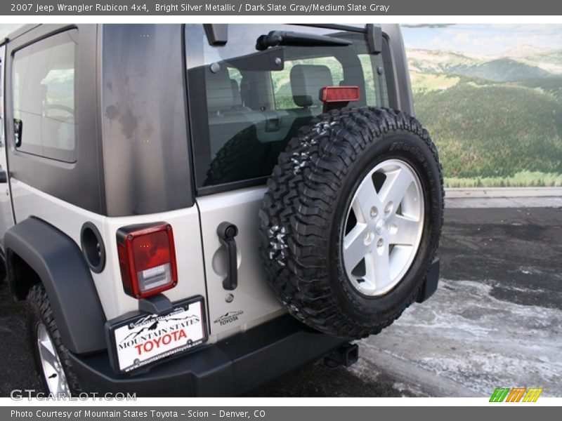 Bright Silver Metallic / Dark Slate Gray/Medium Slate Gray 2007 Jeep Wrangler Rubicon 4x4