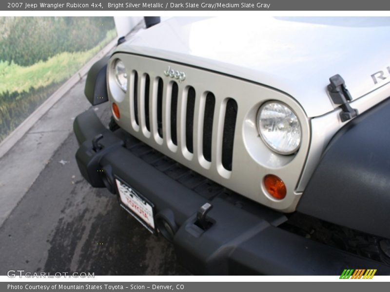 Bright Silver Metallic / Dark Slate Gray/Medium Slate Gray 2007 Jeep Wrangler Rubicon 4x4
