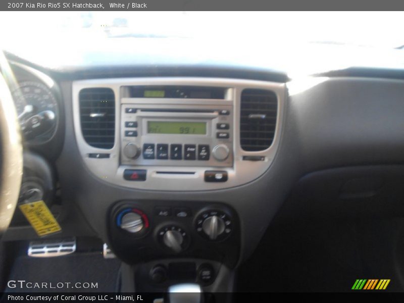 White / Black 2007 Kia Rio Rio5 SX Hatchback