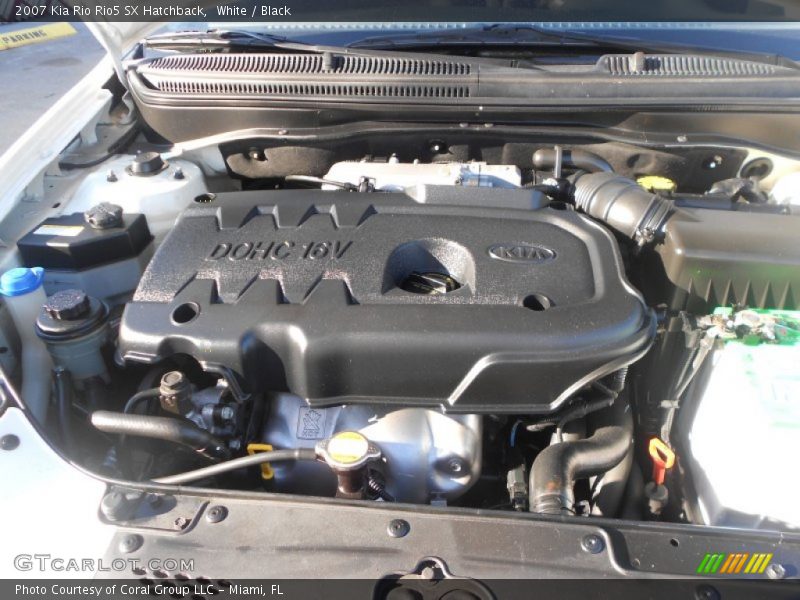 White / Black 2007 Kia Rio Rio5 SX Hatchback