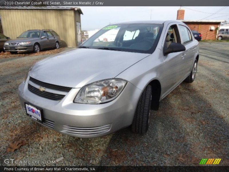 Silver Ice Metallic / Gray 2010 Chevrolet Cobalt XFE Sedan