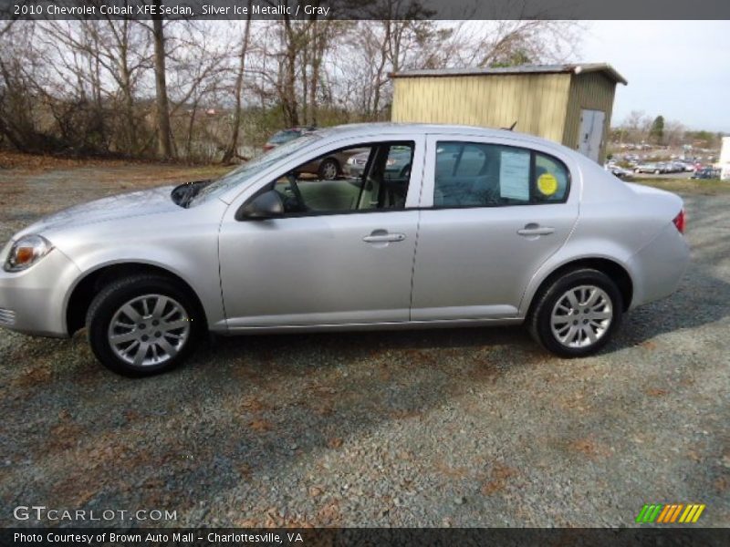 Silver Ice Metallic / Gray 2010 Chevrolet Cobalt XFE Sedan