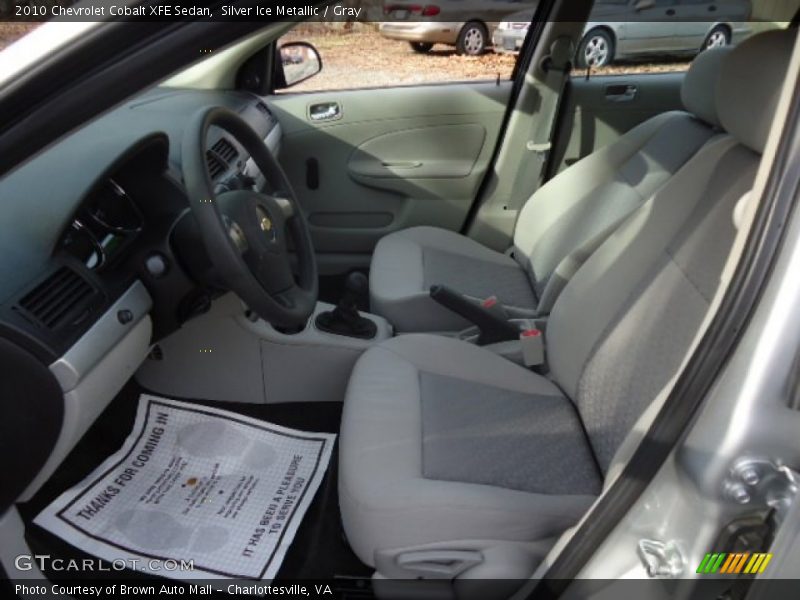 Silver Ice Metallic / Gray 2010 Chevrolet Cobalt XFE Sedan