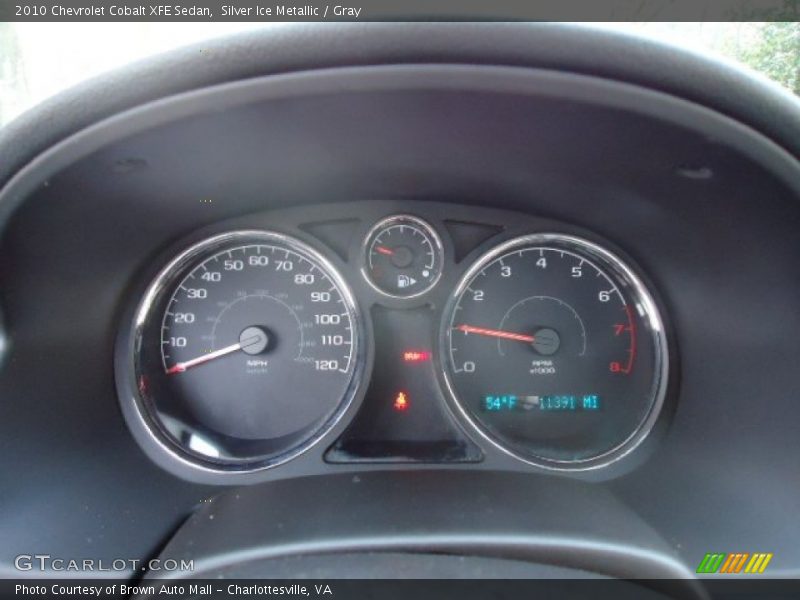 Silver Ice Metallic / Gray 2010 Chevrolet Cobalt XFE Sedan