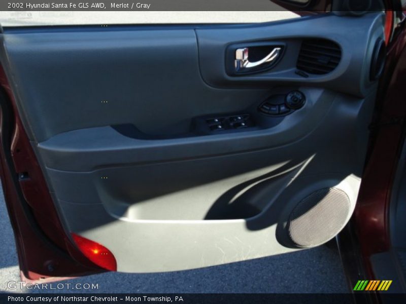 Merlot / Gray 2002 Hyundai Santa Fe GLS AWD