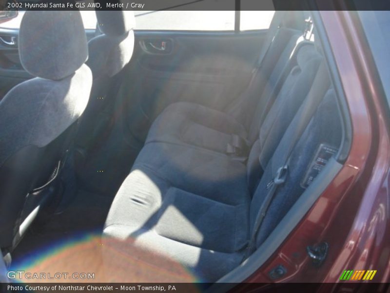 Merlot / Gray 2002 Hyundai Santa Fe GLS AWD