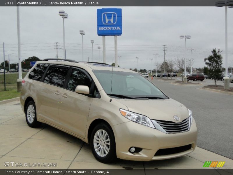 Sandy Beach Metallic / Bisque 2011 Toyota Sienna XLE
