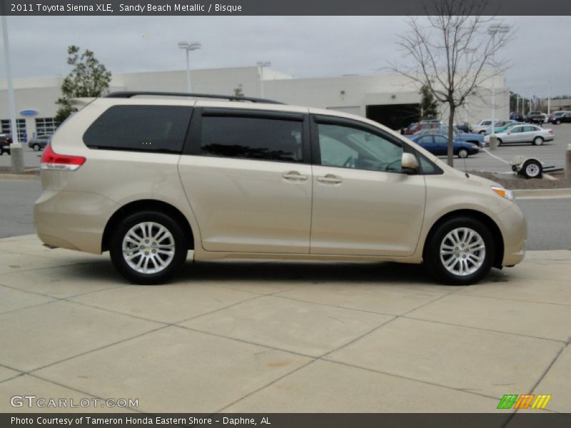 Sandy Beach Metallic / Bisque 2011 Toyota Sienna XLE