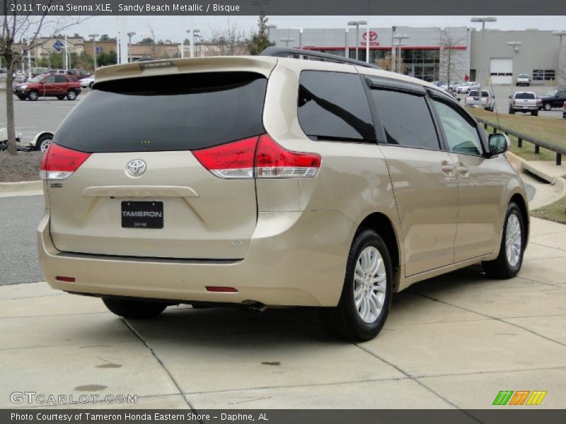 Sandy Beach Metallic / Bisque 2011 Toyota Sienna XLE