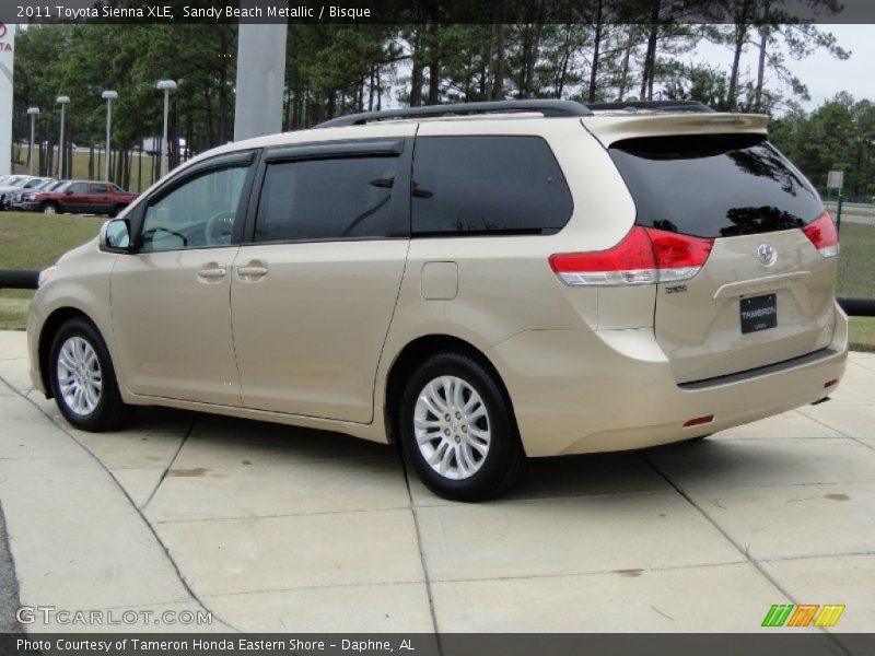 Sandy Beach Metallic / Bisque 2011 Toyota Sienna XLE