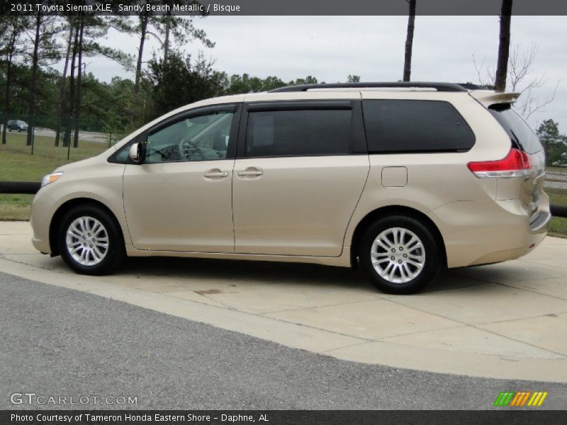 Sandy Beach Metallic / Bisque 2011 Toyota Sienna XLE