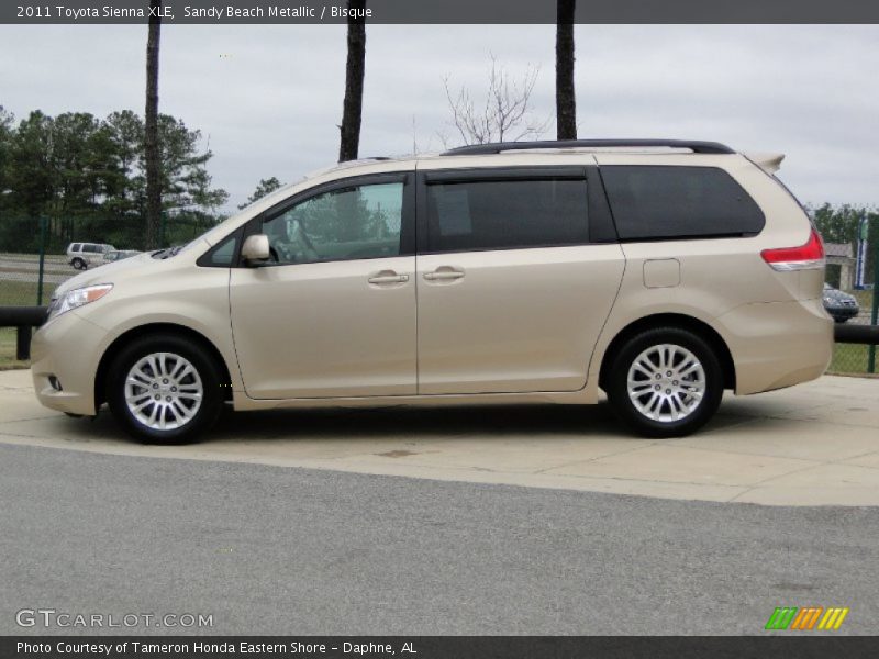Sandy Beach Metallic / Bisque 2011 Toyota Sienna XLE