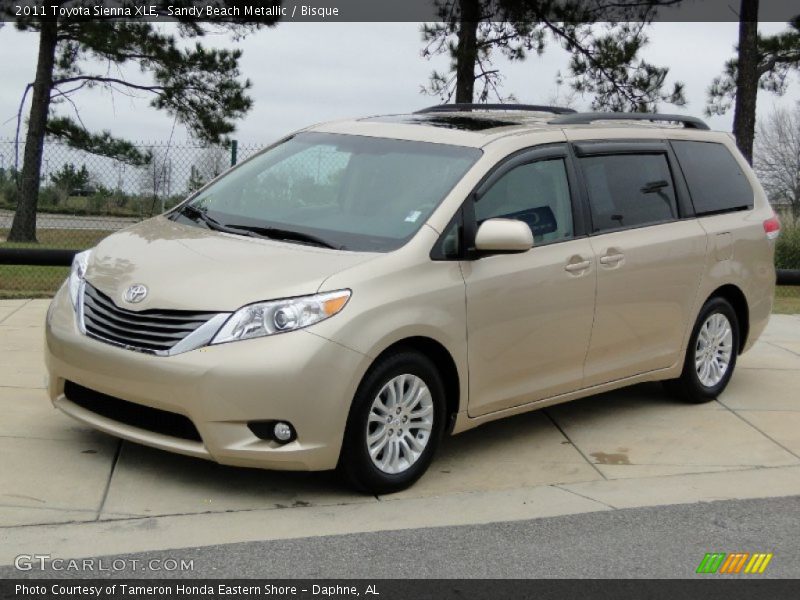 Sandy Beach Metallic / Bisque 2011 Toyota Sienna XLE
