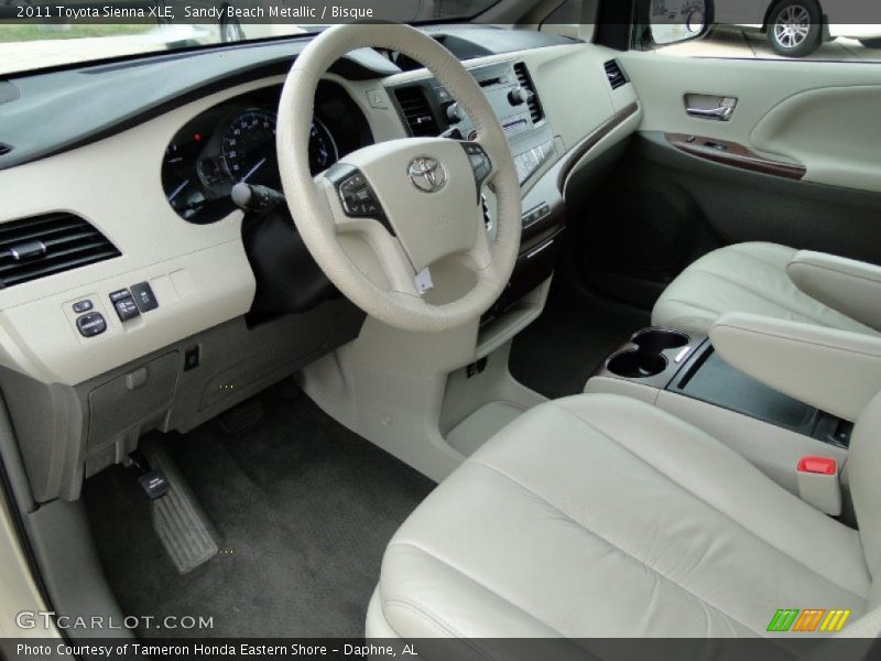 Sandy Beach Metallic / Bisque 2011 Toyota Sienna XLE