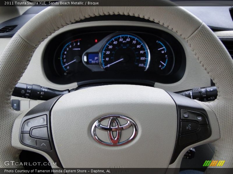 Sandy Beach Metallic / Bisque 2011 Toyota Sienna XLE
