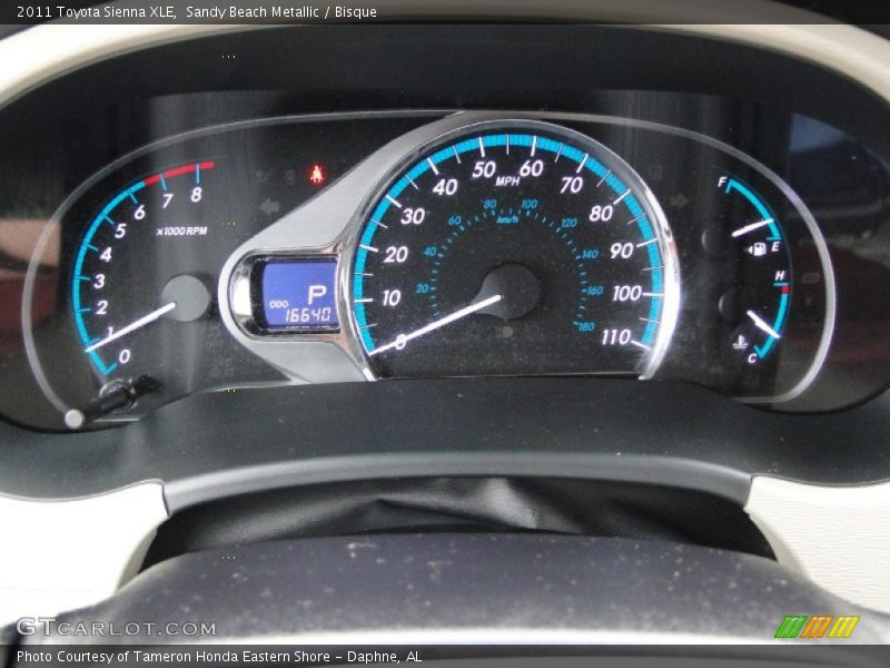 Sandy Beach Metallic / Bisque 2011 Toyota Sienna XLE