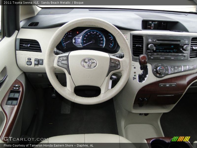 Sandy Beach Metallic / Bisque 2011 Toyota Sienna XLE