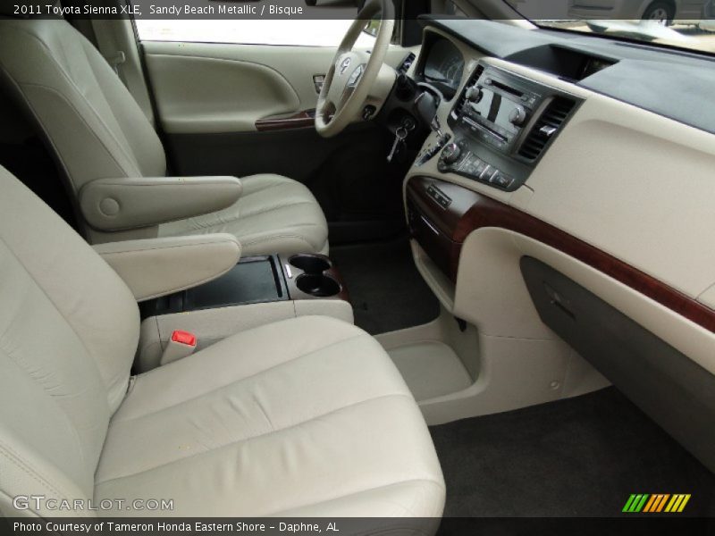 Sandy Beach Metallic / Bisque 2011 Toyota Sienna XLE