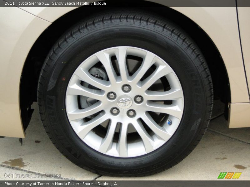Sandy Beach Metallic / Bisque 2011 Toyota Sienna XLE