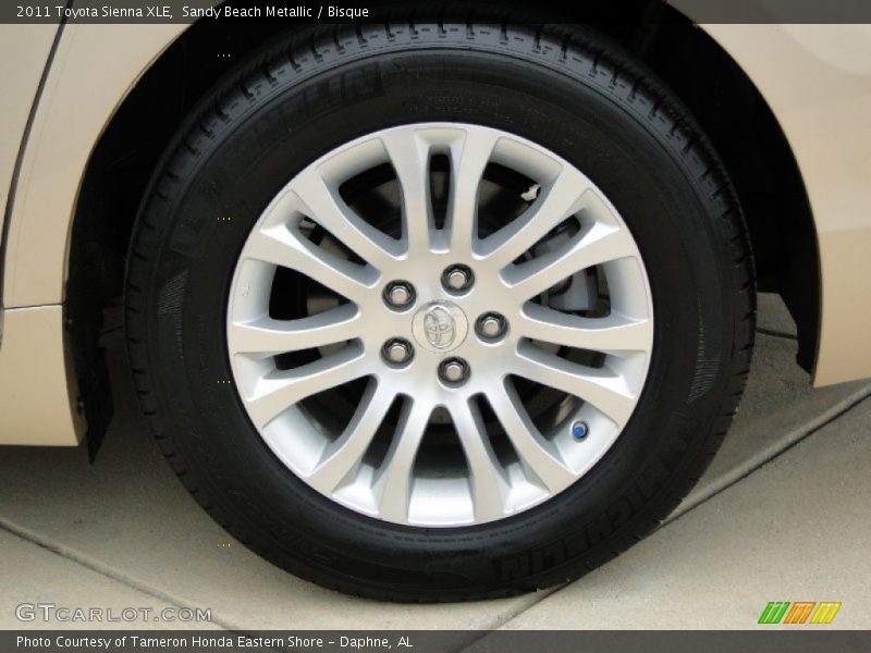 Sandy Beach Metallic / Bisque 2011 Toyota Sienna XLE