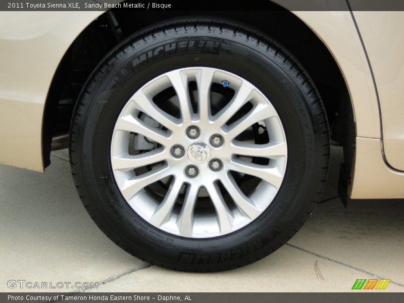 Sandy Beach Metallic / Bisque 2011 Toyota Sienna XLE