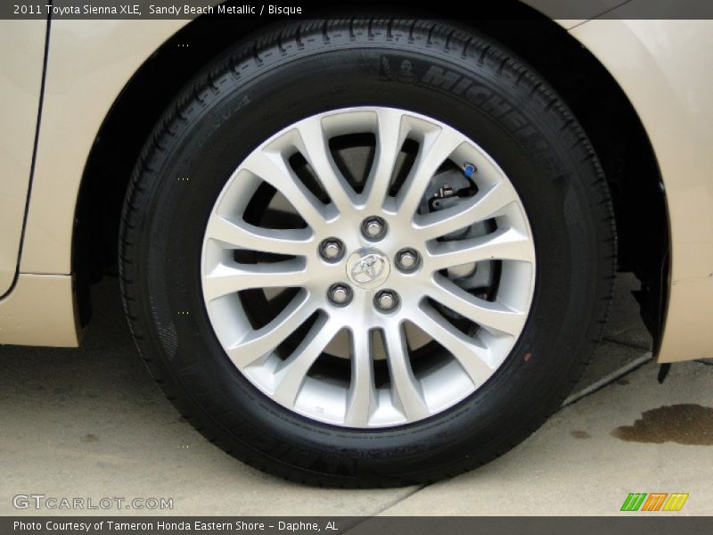 Sandy Beach Metallic / Bisque 2011 Toyota Sienna XLE