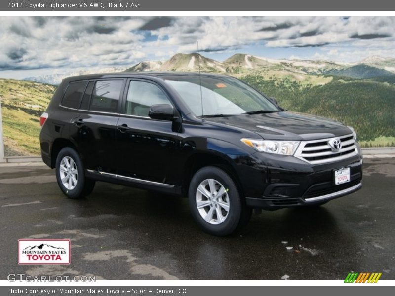 Black / Ash 2012 Toyota Highlander V6 4WD