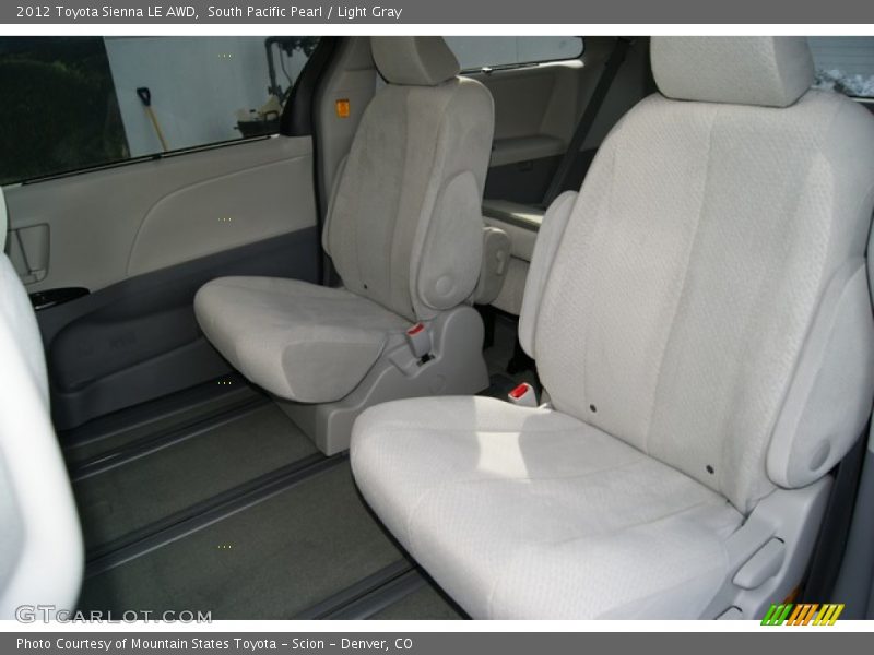 South Pacific Pearl / Light Gray 2012 Toyota Sienna LE AWD