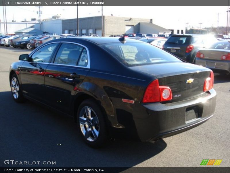Black Granite Metallic / Titanium 2012 Chevrolet Malibu LS