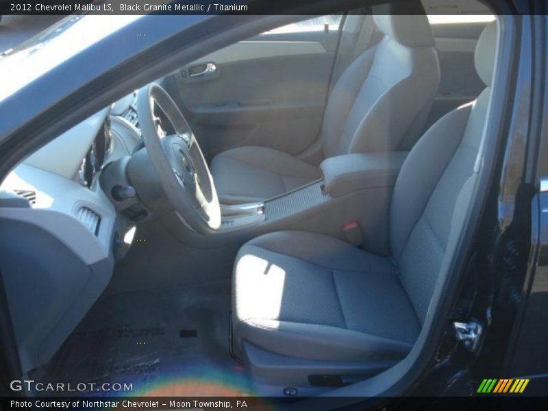 Black Granite Metallic / Titanium 2012 Chevrolet Malibu LS