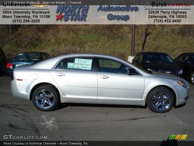 Silver Ice Metallic / Titanium 2012 Chevrolet Malibu LS