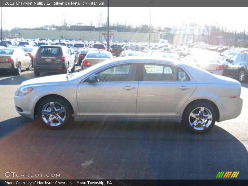 Silver Ice Metallic / Titanium 2012 Chevrolet Malibu LS