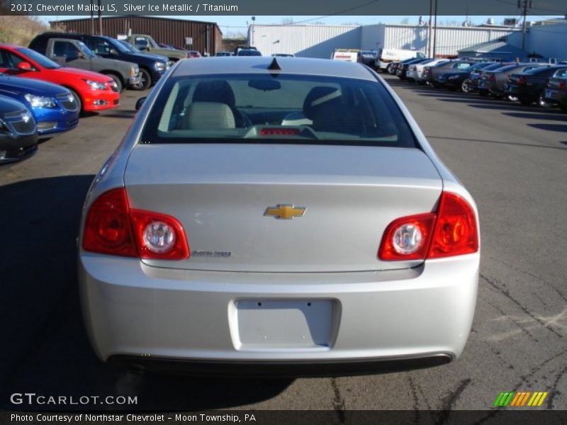 Silver Ice Metallic / Titanium 2012 Chevrolet Malibu LS
