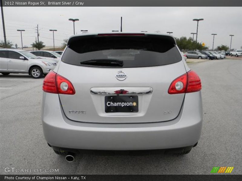 Brilliant Silver / Gray 2012 Nissan Rogue SV