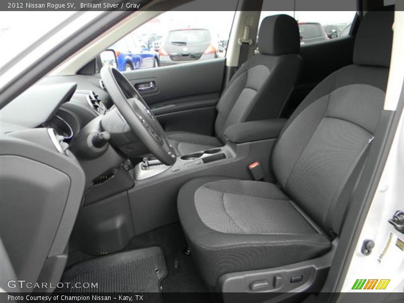 Brilliant Silver / Gray 2012 Nissan Rogue SV