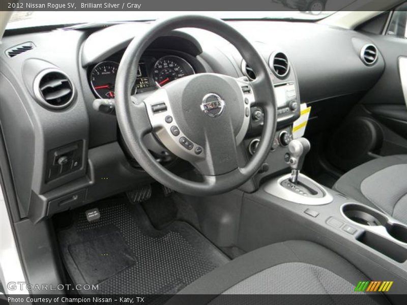Brilliant Silver / Gray 2012 Nissan Rogue SV