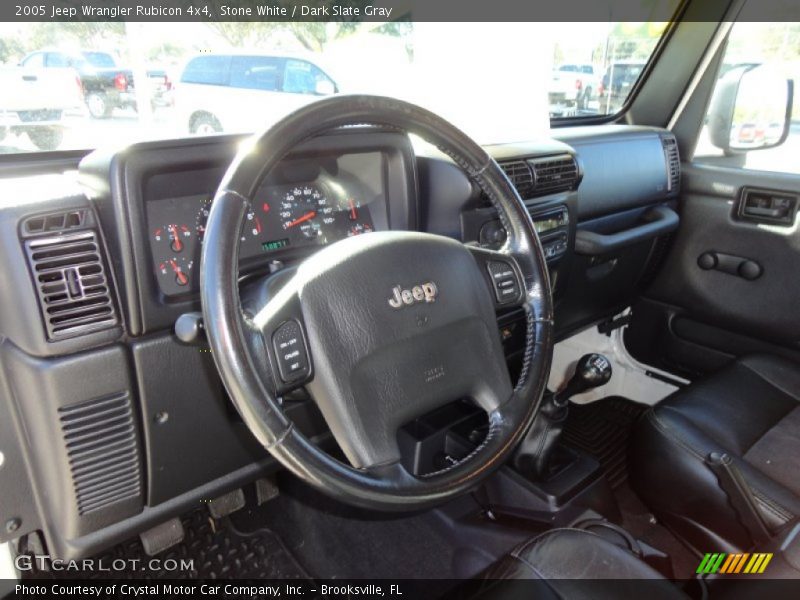 Stone White / Dark Slate Gray 2005 Jeep Wrangler Rubicon 4x4