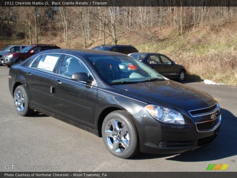 Black Granite Metallic / Titanium 2012 Chevrolet Malibu LS