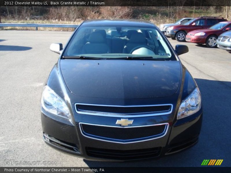 Black Granite Metallic / Titanium 2012 Chevrolet Malibu LS